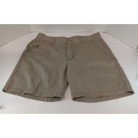The North Face Tan Flat Front Shorts Classic Style - Picture 1 of 13